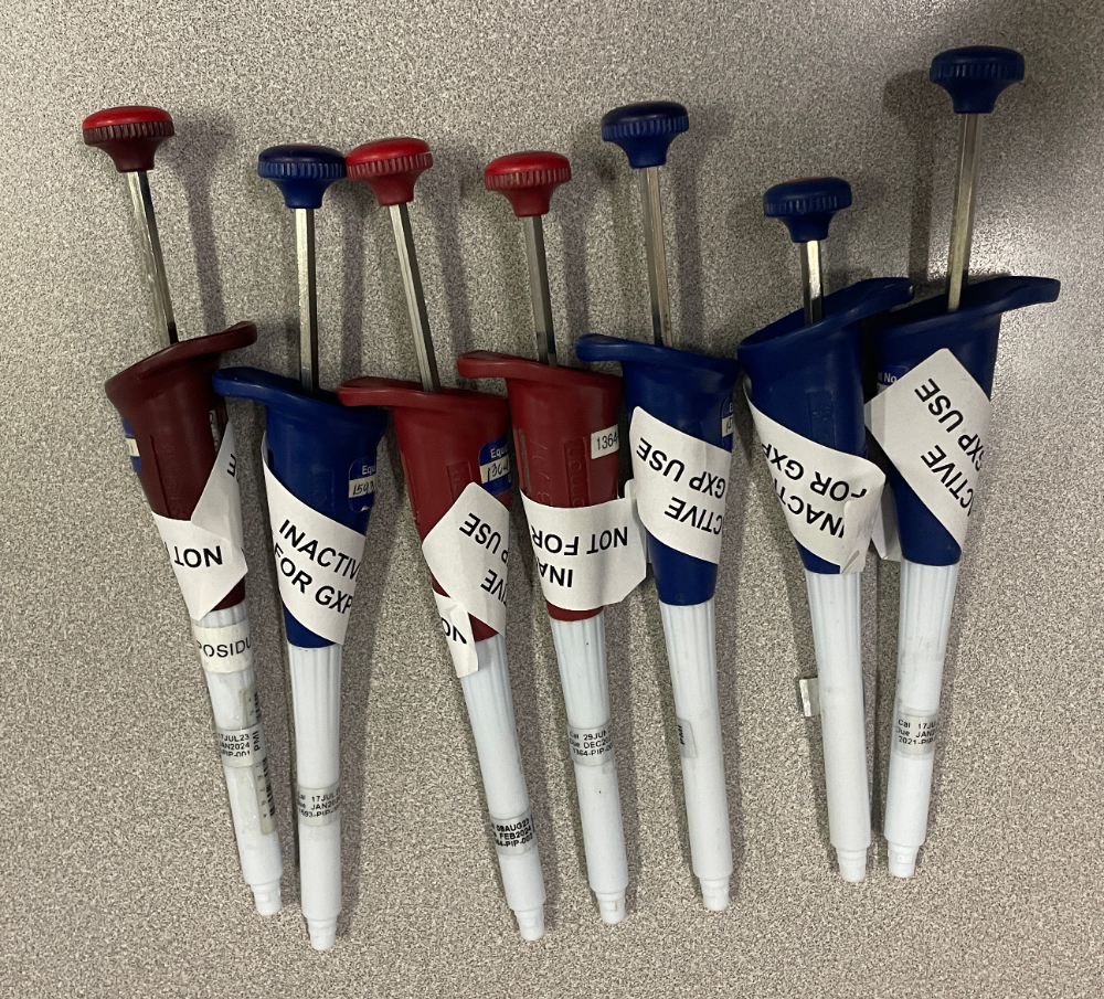 Image of Rainin Single Channel Pipettes 50 uL 250 uL QTY-7